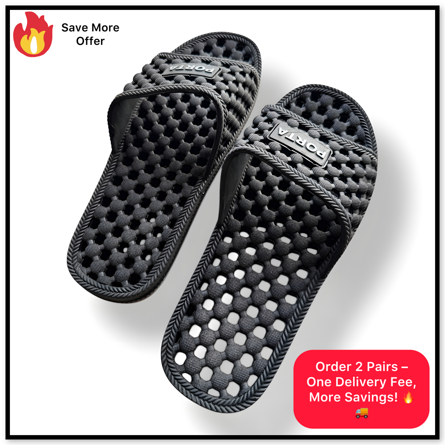 Non-Slip Bathroom Slippers - Quick Dry & Comfortable Shower Slides (Durable & Long-Lasting)