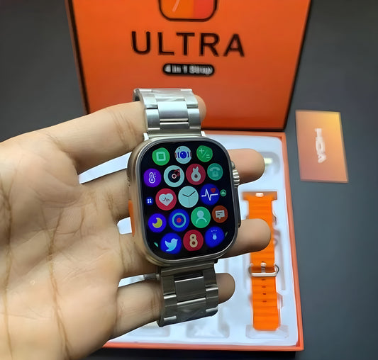 Ultra Smartwatch for Boys & Girls Best Gift, 7 Straps, Bluetooth Calling, Fitness Tracker