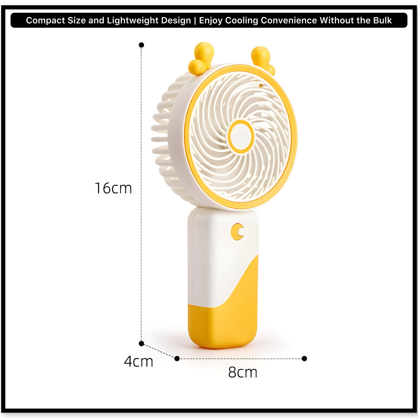 Cute, Colorful & Convenient Cooling, A Mini USB Fan Women, Kids & Students Will Love This Portable Fan